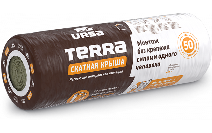 URSA TERRA Скатная крыша 100мм